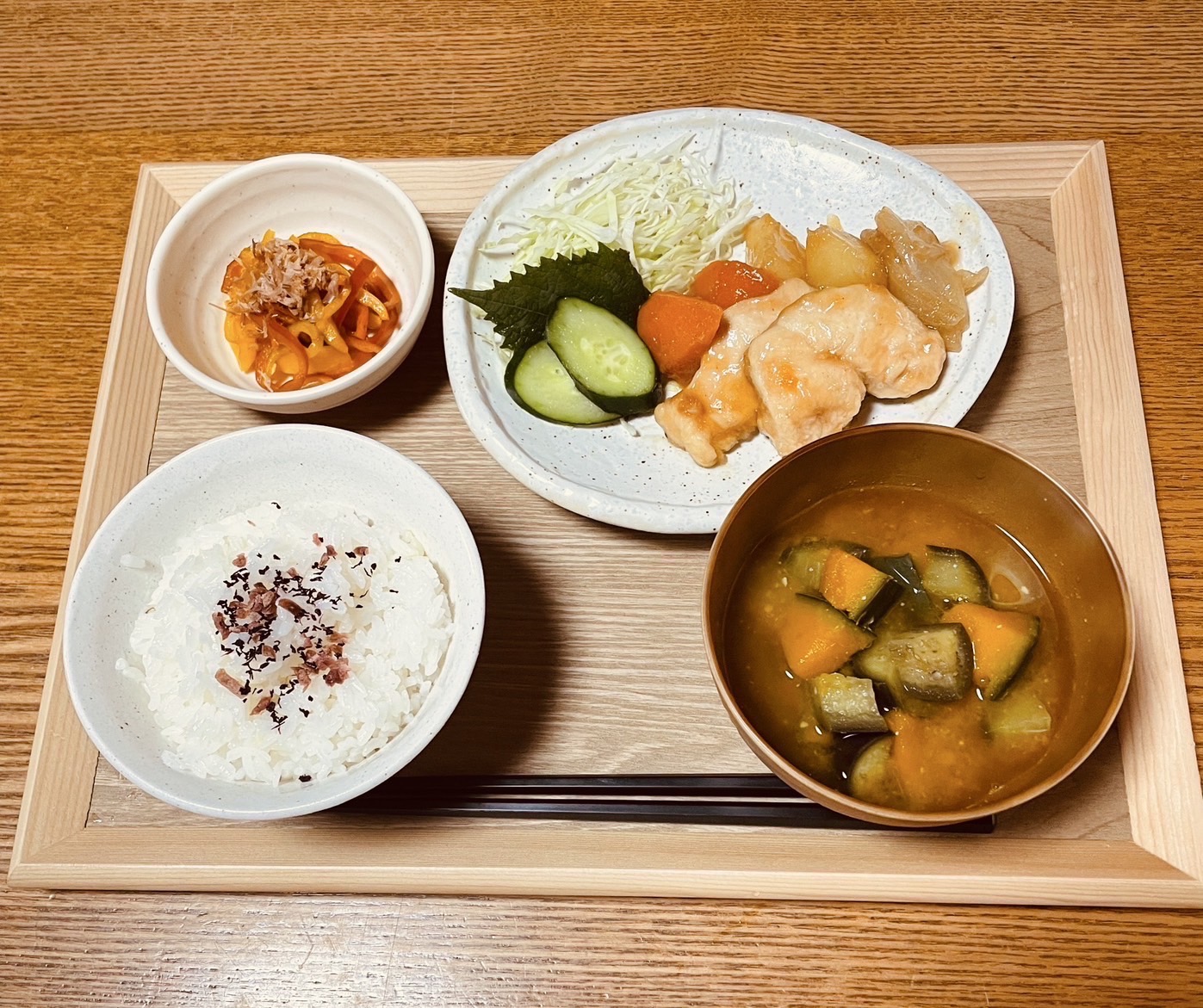 手作りの旬の食材